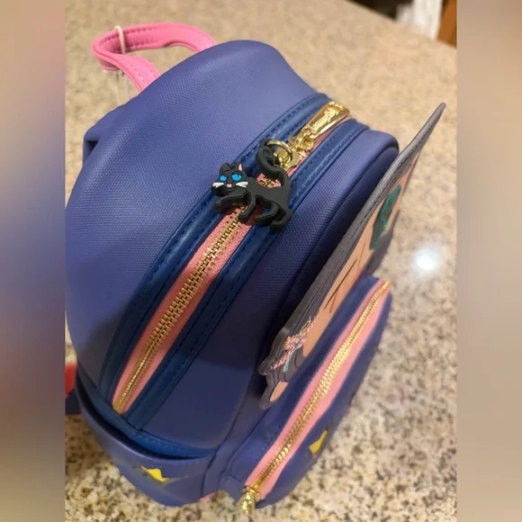 NWT Loungefly Coraline Seeing Stone Glow-In-The-Dark Stars Mini Backpack - Picture 3 of 9